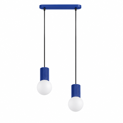 Stylowa lampa wisząca Globia - kolor ultramaryna