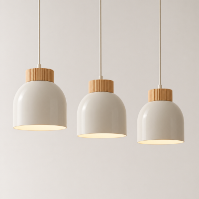 Stylowa lampa wisząca Avrel 3 w kolorze białym