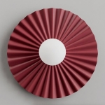 Stylowa lampa ścienna Flara L - burgundowa
