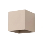 Minimalistyczna lampa ścienna Karo w kolorze taupe