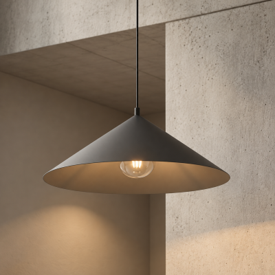 Lunel L - lampa wisząca w kolorze czarnym