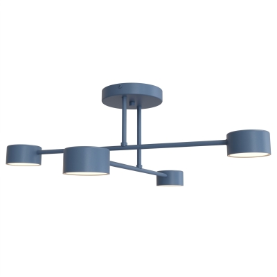 Niebieska lampa sufitowa Vero 4 o minimalistycznym designie