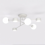 Designerska lampa sufitowa Orynne 6 w kolorze szarym