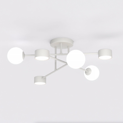 Designerska lampa sufitowa Orynne 6 w kolorze szarym