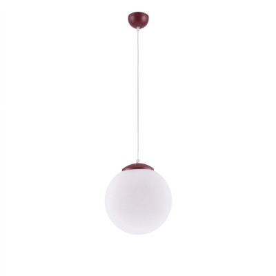Minimalistyczna lampa wisząca Numa M burgundowo-biała