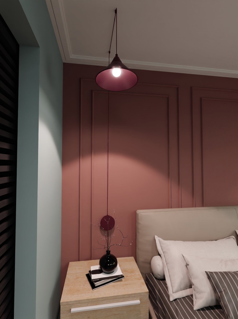 lampa-wisząca-burgundowy-w-stylu-nowoczesnym
