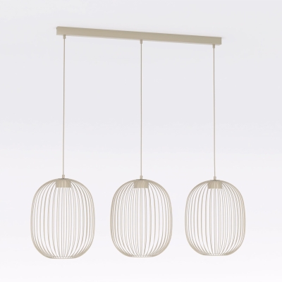 Nowoczesna lampa wisząca Enna w kolorze beżowym