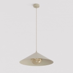 Stylowa lampa wisząca Lunel M w wersji beżowej