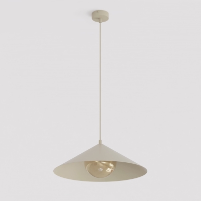 Stylowa lampa wisząca Lunel M w wersji beżowej