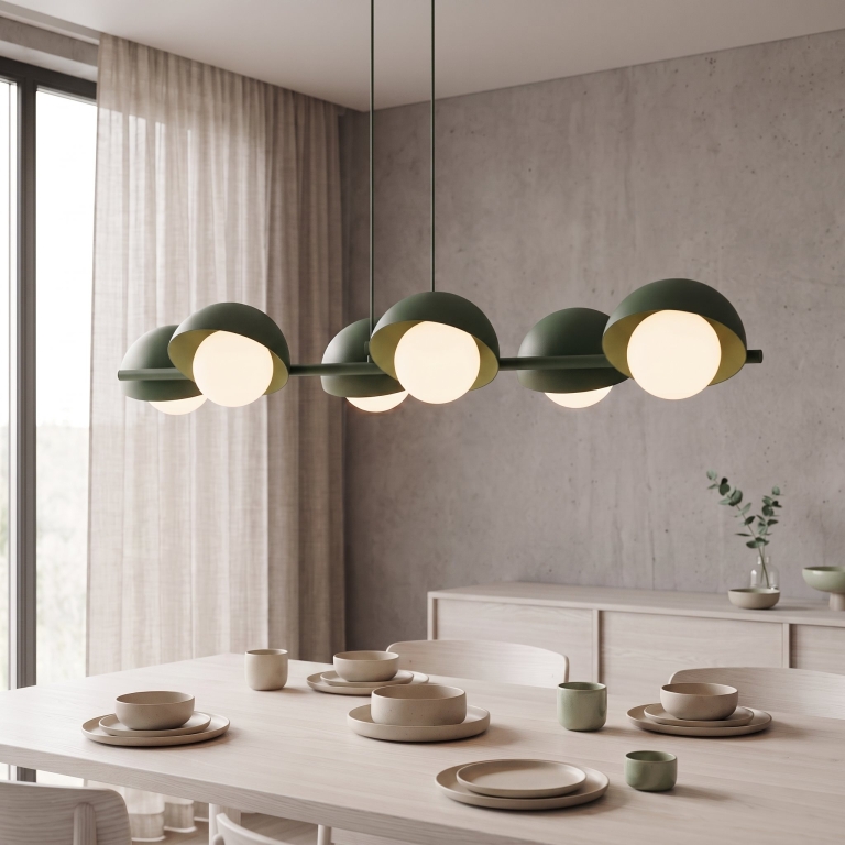 lampa-wisząca-zielona-do-jadalni