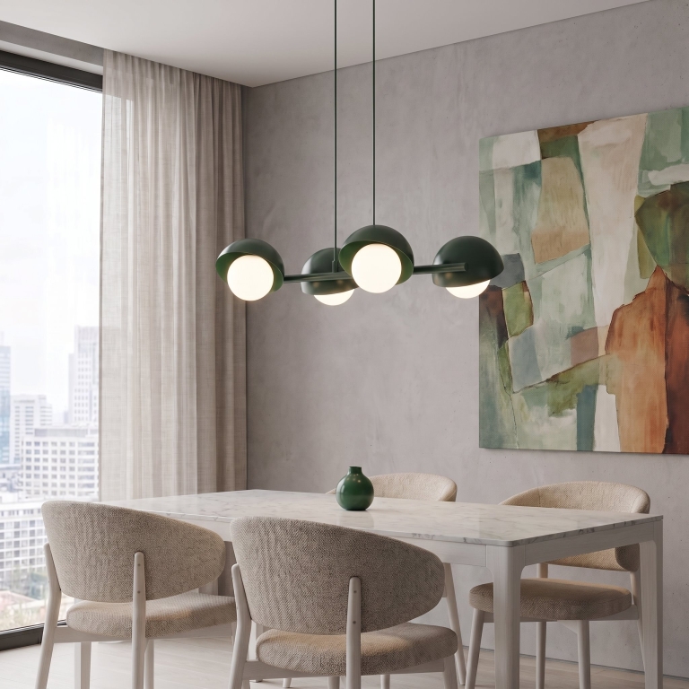 lampa-wisząca-zielona-do-jadalni-w-stylu-nowoczesnym