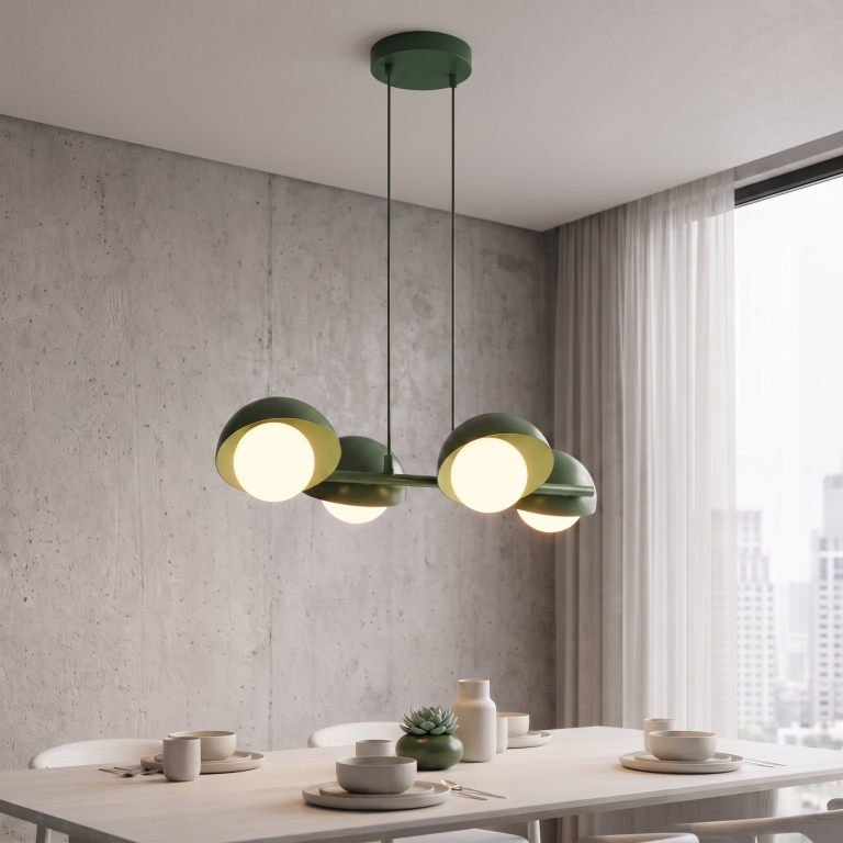lampa-wisząca-zielona-nad-stół