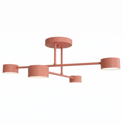 Koralowa lampa sufitowa Vero 4