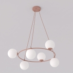 Lampa wisząca Cristina 6 w wersji koralowej