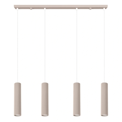 Lampa wisząca Dolkar z ryflowanymi tubami