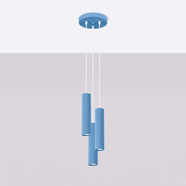 minimalistyczna-błękitna-lampa-wisząca-z-ryflowanymi-kloszami