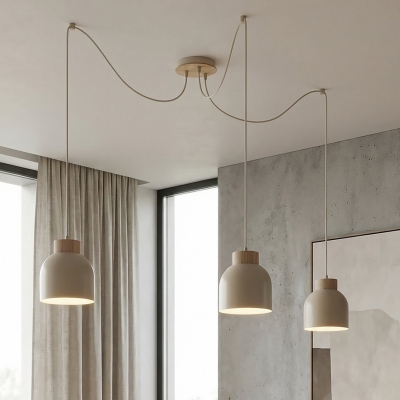 Lampa wisząca typu pająk - beżowa Arvi 3