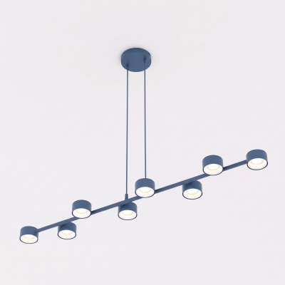 Arko 8 - niebieska lampa wisząca w stylu nowoczesnym