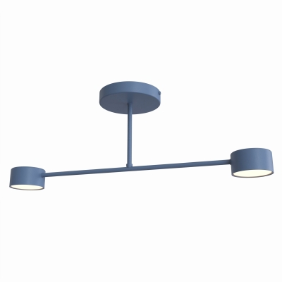Vero 2 - minimalistyczna lampa sufitowa w kolorze niebieskim