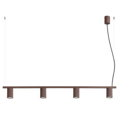 Brązowa, minimalistyczna lampa wisząca Dolkar