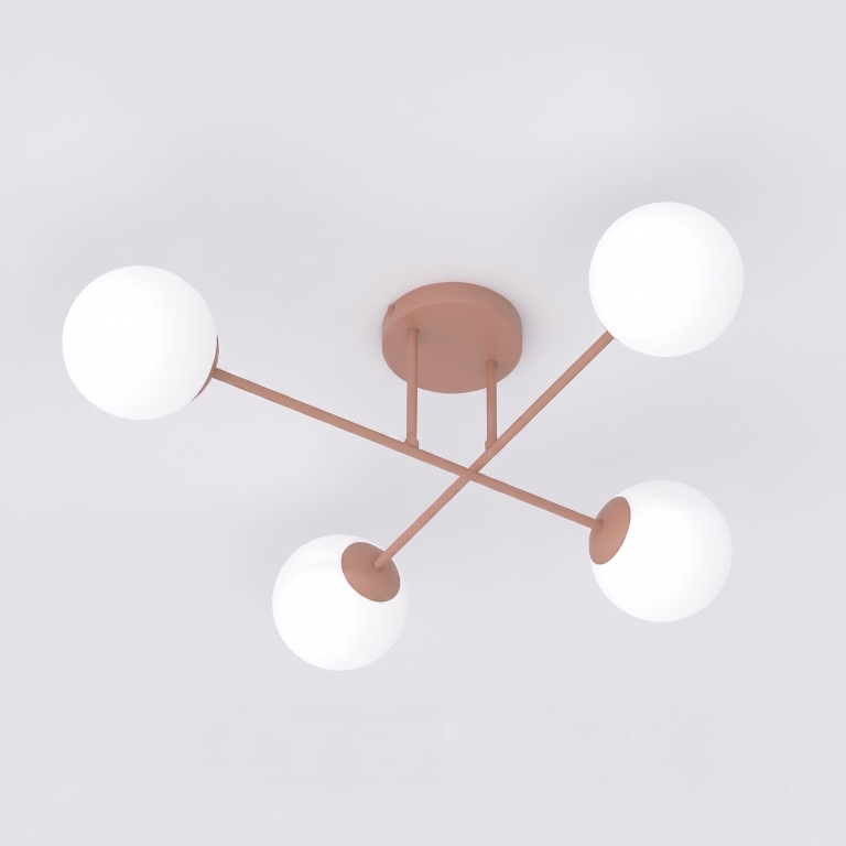 nowoczesna-lampa-sufitowa-łososiowa-do-przedpokoju