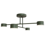 Vero 4 - lampa sufitowa z zielonym stelażem