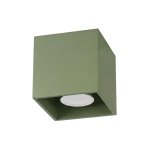 Oliwkowy spot sufitowy Karo do minimalistycznych aranżacji