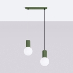 Lampa wisząca Globia w modnym oliwkowym kolorze