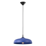 Stylowa lampa Vargas z oryginalnym, niebieskim kloszem