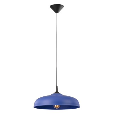 Stylowa lampa Vargas z oryginalnym, niebieskim kloszem