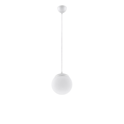 Biała lampa wisząca Numa S do minimalistycznych wnętrz