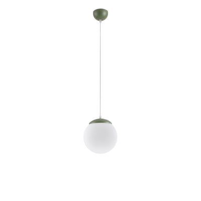 Nowoczesna lampa wisząca Numa S z oliwkową podsufitką