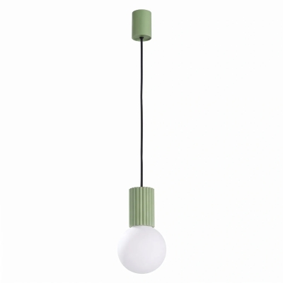 Globia - lampa wisząca w modnym odcieniu sage
