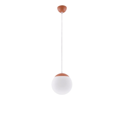 Pojedyncza lampa wisząca Numa S w kolorze ceglastym
