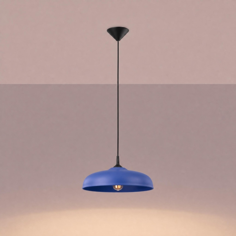 ozdobna-niebieska-stalowa-lampa-wisząca