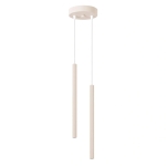 Beżowa, minimalistyczna lampa wisząca Stephanie