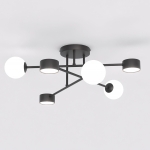 Stylowa lampa sufitowa Orynne 6 - wersja czarna
