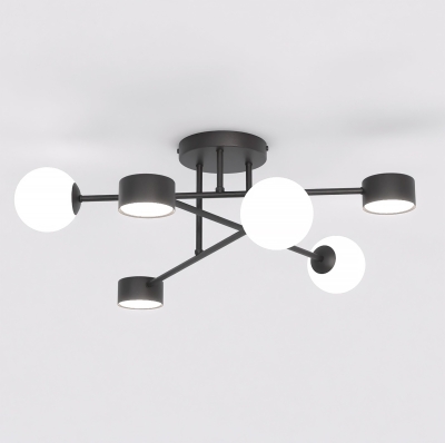 Stylowa lampa sufitowa Orynne 6 - wersja czarna