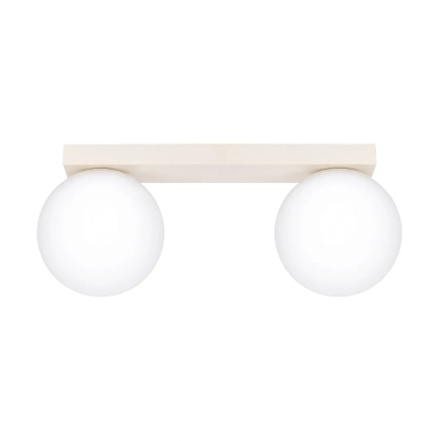 Stylowa lampa sufitowa Alex z beżowym stelażem