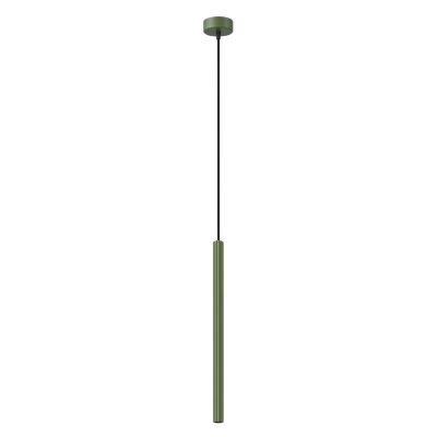 Oliwkowa lampa wisząca Dolkar - sopel