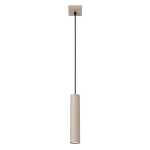 Pojedyncza lampa wisząca Chios z kloszem tubą