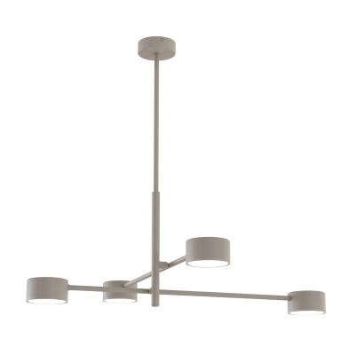 Minimalistyczna lampa wisząca Holly z beżowym stelażem