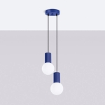 Intensywnie niebieska lampa wisząca Globia