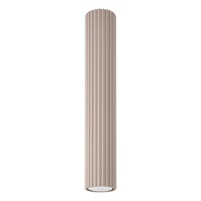 Taupe lampa sufitowa Dolkar z kloszem tubą