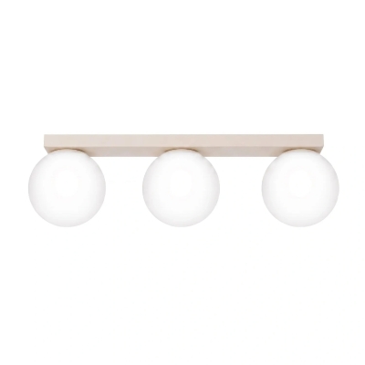 Minimalistyczna lampa sufitowa Alex z trzema kloszami