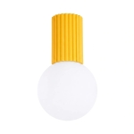 Stylowa lampa Globia z żółtym stelażem IP44