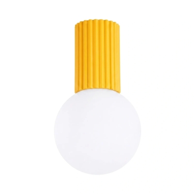 Stylowa lampa Globia z żółtym stelażem IP44