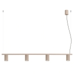 Lampa wisząca Dolkar w modnym kolorze taupe