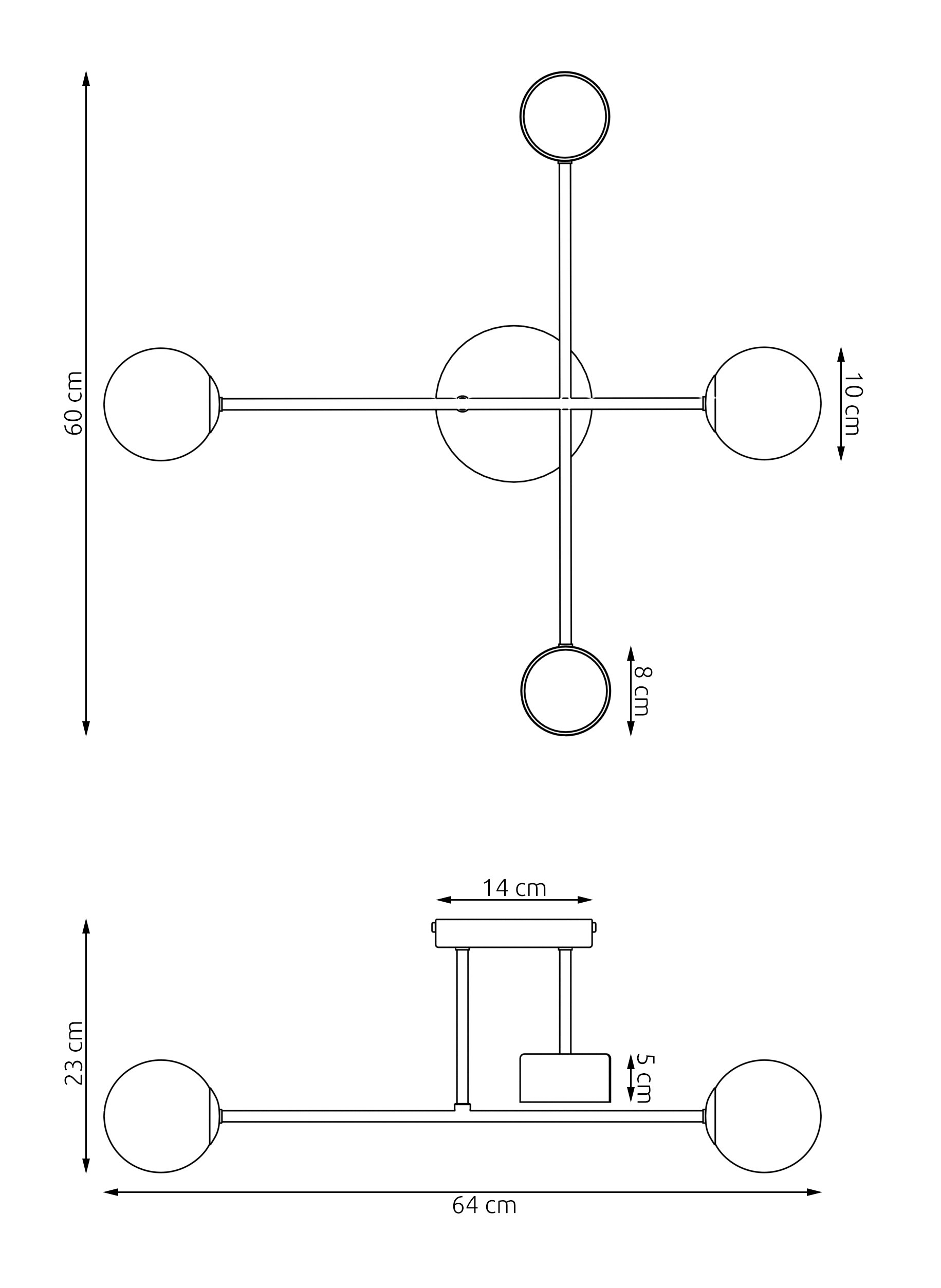 Minimalistyczne oświetlenie Orynne 4 do nowoczesnych wnętrz