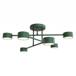 Stylowa lampa sufitowa Vero 6 w kolorze zielonym
